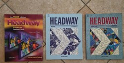 Headway Student's Book Intermediate és Elementary + Workbook angol nyelvkönyv