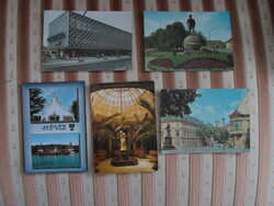 Old Hungarian postcard 16.: Baja, Győr, Miskolctapolca, Hévíz