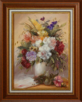 Sidonia: Autumn bouquet - with frame 52x42 cm - artwork: 40x30 cm - 17/220