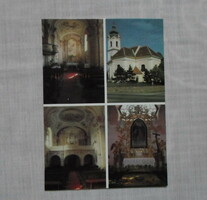 Old Hungarian postcard 3.: Balatonkeresztúr (church)