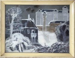 Balogh Ervin (1925-2021) 60x80 cm EREDETI Képcsarnokos festménye
