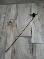 Hosszú antik réz gyertyakoppintó (50x4,3 cm)