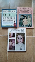 Repairing antique dolls and sewing clothes, 3 books