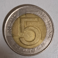 1994. Lengyelország 5 Zloty bimetál (201)