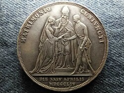 Austria József Ferenc and Sissy wedding anniversary .900 Silver 2 gulden 1854 a (id65334)