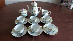 Herend Victorian pattern coffee set for 6 people