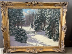 Viktor Olgyai (1870 - 1929): winter landscape