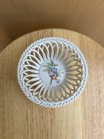 Herend porcelain ring holder bowl with braided edge a51