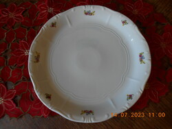 Zsolnay flower bouquet pattern cookie serving plate