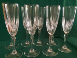 Champagne glass set, 8 pieces