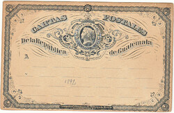 Guatemala filatéliai termék 1872