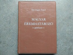 Dr. Emil Unger - Hungarian medal determining supplementary booklet (id62627)