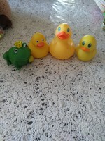 Duck, frog, bath toys, negotiable