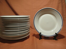 Zsolnay blue striped flat plate