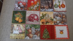 12 Christmas napkins