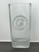 Rudolf Jurnikl “Osaka” üvegváza a 70-es évekből, 18 cm magas
