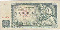 Csehszlovákia 100 korona 1961 G
