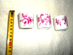 Hüttl 1 import mark 3 antique flower pattern porcelain cups-1600/piece