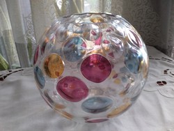 Lencse díszítésű Borske Sklo Nemo színes gömb váza