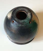 Terra - light glossy black white green ceramic lamp shade