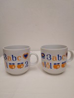 2 Great Plains ABC mugs (damaged)