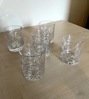 Különféle kristály poharak és talpas poharak 4-5 db/fajta