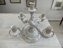 Herend candle holder pur pur pattern 5 branch candelabra