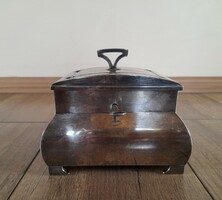 Antique Viennese Herrmann silver-plated art nouveau box