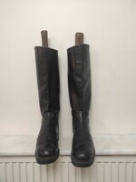 Antik bőr férfi csizma 43 as méret benne merevítő kaptafa DEKORÁCIÓ 493 7544