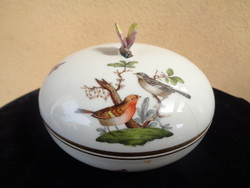 Herendi , Rothschild  mintás  bonbonier 12 cm  fogantyú része letört , régi jelzéssel