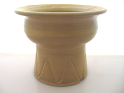 Drapp ceramic bowl, vase