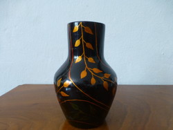 Extremely rare, beautiful lacquered wooden vase