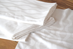 Régi selyemdamaszt paplanhuzat párnahuzat art deco ritka minta ágynemű garnitúra pár szett 194 x 130