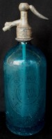 Dt/305. – Retro 1 liter blue soda bottle