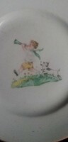 Zsolnay old fairy tale character small plate