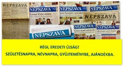 2018 szeptember 10  /  NÉPSZAVA  /  SZÜLETÉSNAPRA RÉGI EREDETI ÚJSÁG Ssz.:  8260