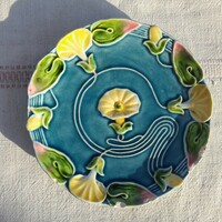 Steidl znaim art nouveau majolica wall decorative plate