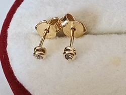 Tiny gold earrings with small glasses for spring 87