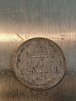 1869 Silver -10 key lock