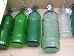 5 db régi csatos üveg, palack csomag