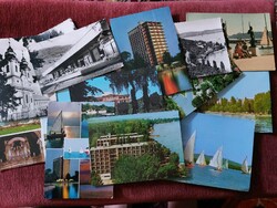 Balatoni képeslapok 1970-es évek 18 db