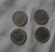 German money - coin, 50 pfennig (1950, 1990)
