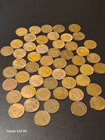 Halfpenny coin elizabeth ii dei gratia regina f d. Lot, a selection of 52 pieces