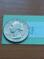 Usa 25 cents 1/4 dollar 1983 / p, quarter, george washington #j