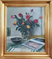 Csabai Kálmán 1976 / Rose Still Life
