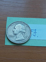 Usa 25 cents 1/4 dollar 1989 / p, quarter, george washington #j