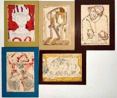 5 paintings by Péter Prokop (1919-2003) in one!