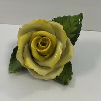 Antique Herend porcelain yellow rose