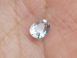 EXTRA POMPÁS! VALÓDI, 100% TERM. LIGHT BLUE AKVAMARIN DRÁGAKŐ 0,95ct (VVS)! ÉRTÉKE: 47.500,-Ft