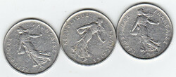 Franciaország 5 frank 1973-1990 VG